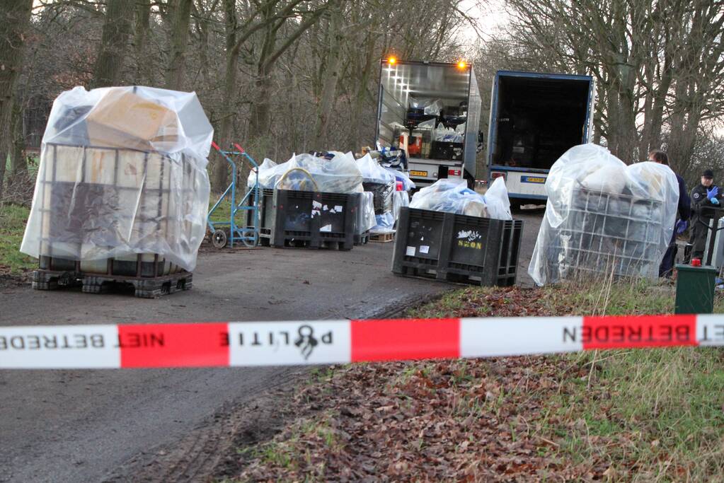 Ontmanteling van groot drugslab