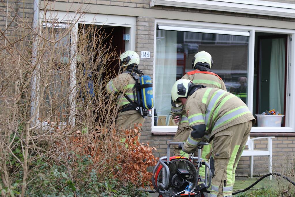 Brand in keuken snel onder controle