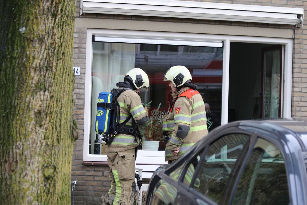 Brand in keuken snel onder controle