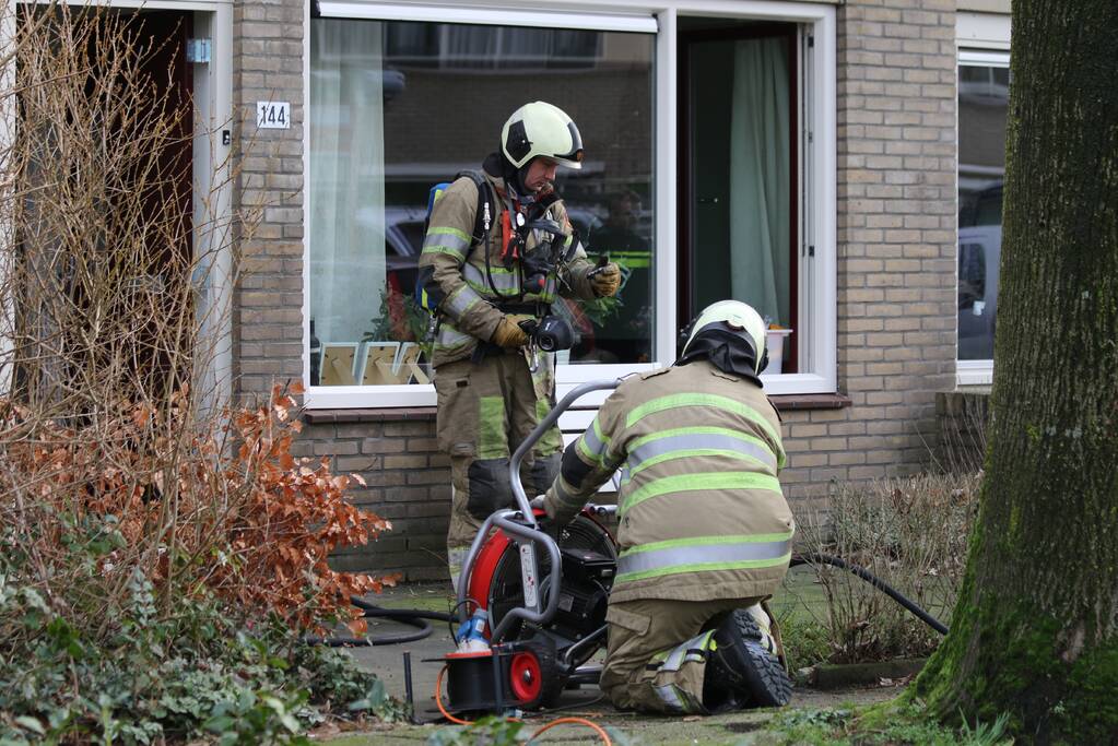 Brand in keuken snel onder controle