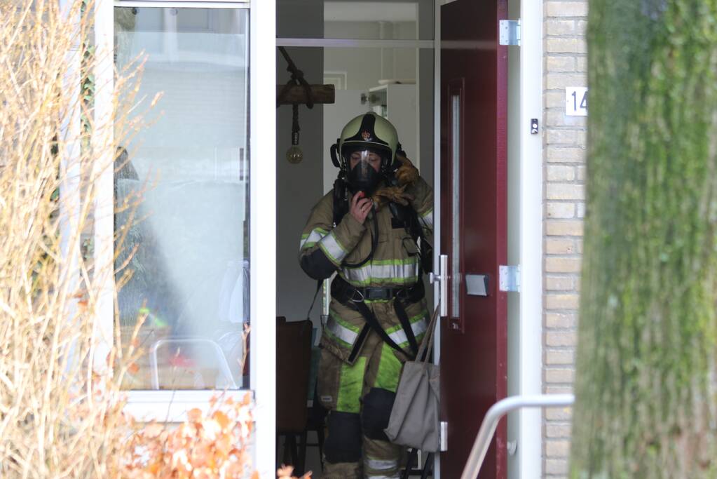 Brand in keuken snel onder controle