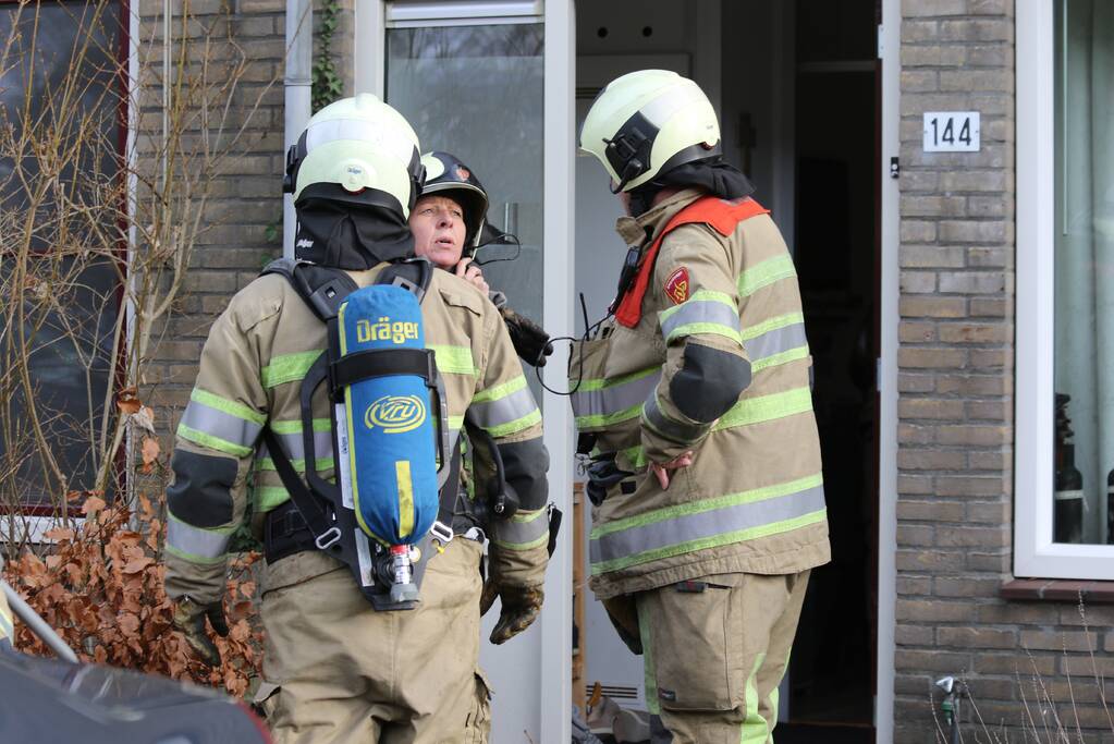 Brand in keuken snel onder controle