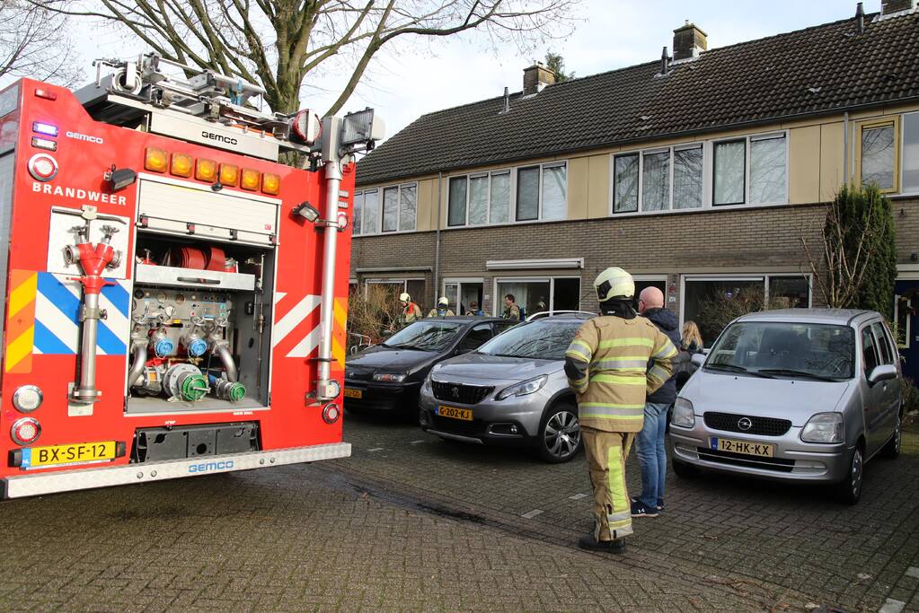 Brand in keuken snel onder controle