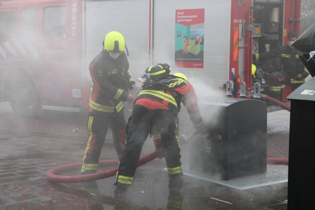 Containerbrand snel geblust