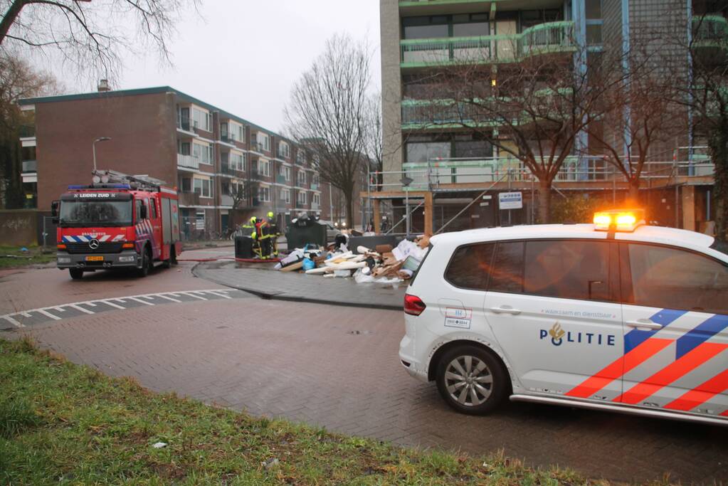 Containerbrand snel geblust