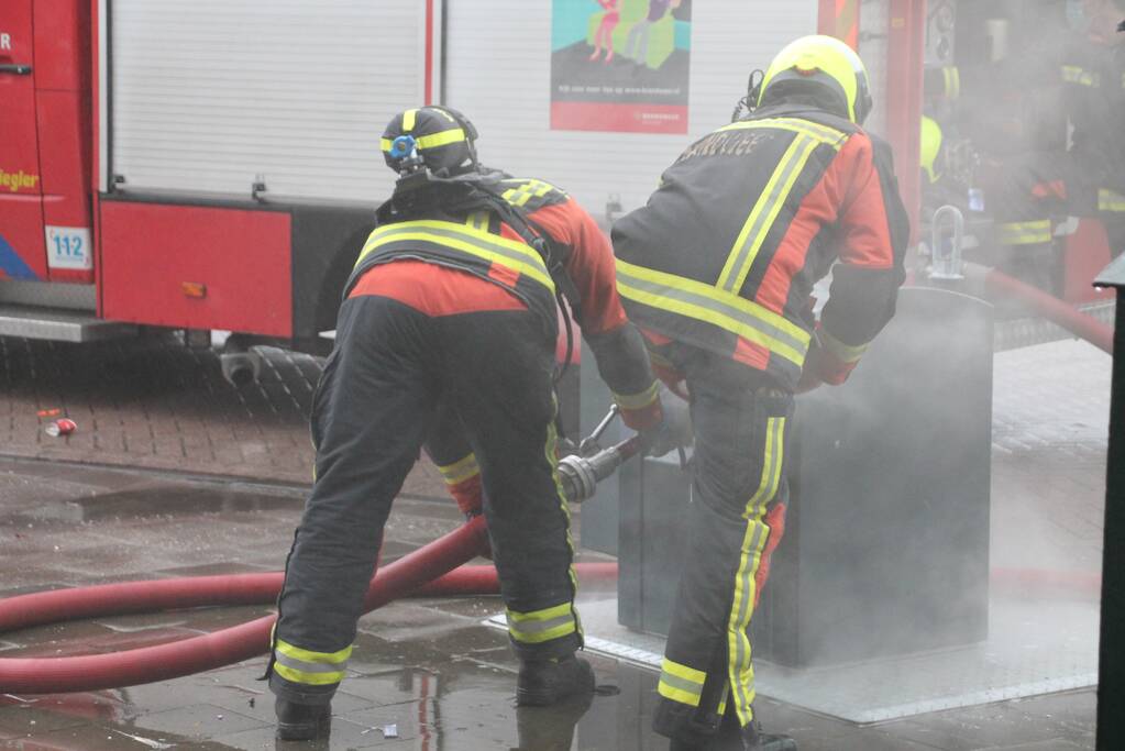 Containerbrand snel geblust