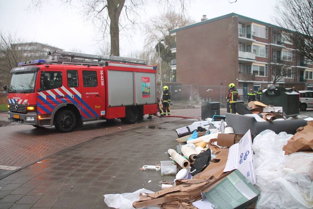Containerbrand snel geblust