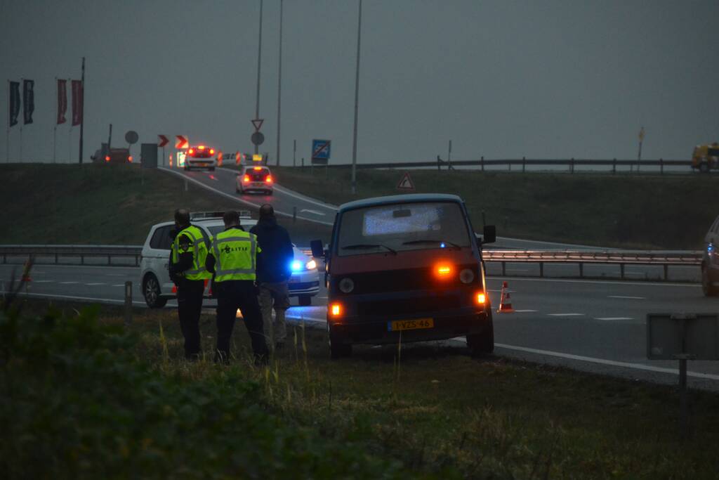 Brand in auto blijkt pechgeval