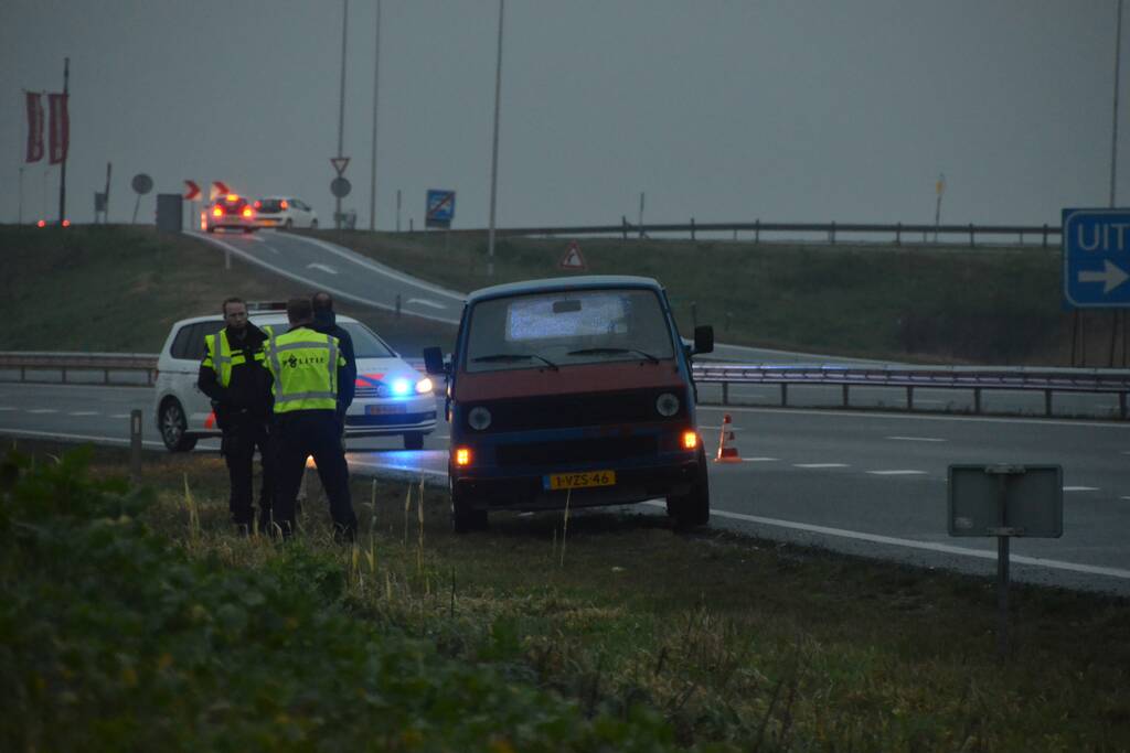 Brand in auto blijkt pechgeval
