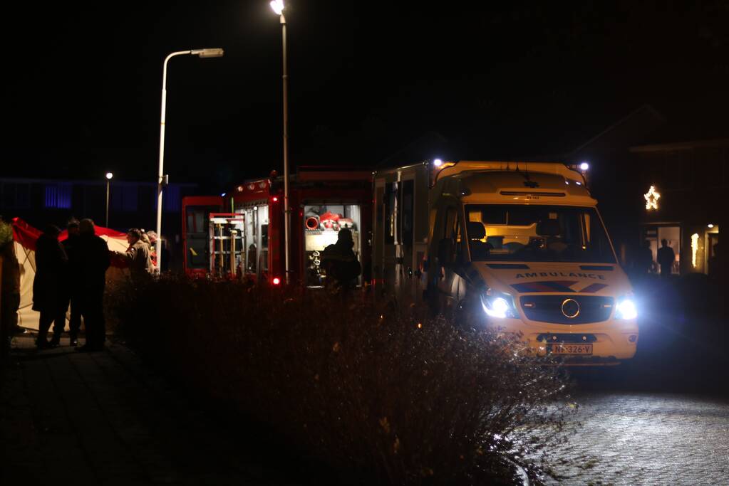 Vrouw overleden bij brand in woning