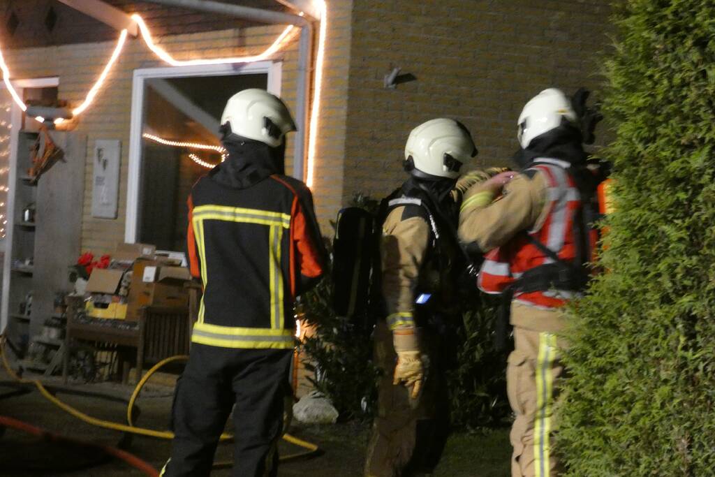 Brand in vrijstaande woning
