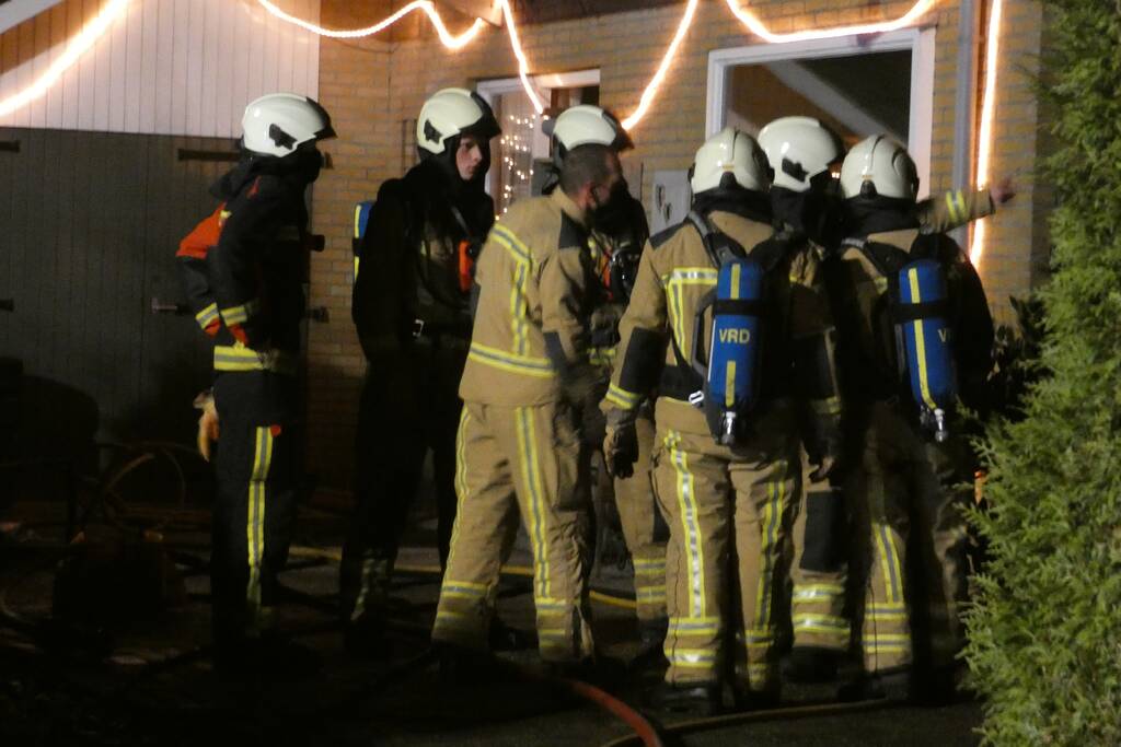 Brand in vrijstaande woning