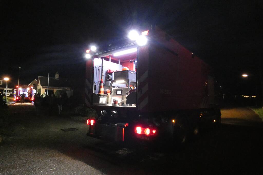 Brand in vrijstaande woning