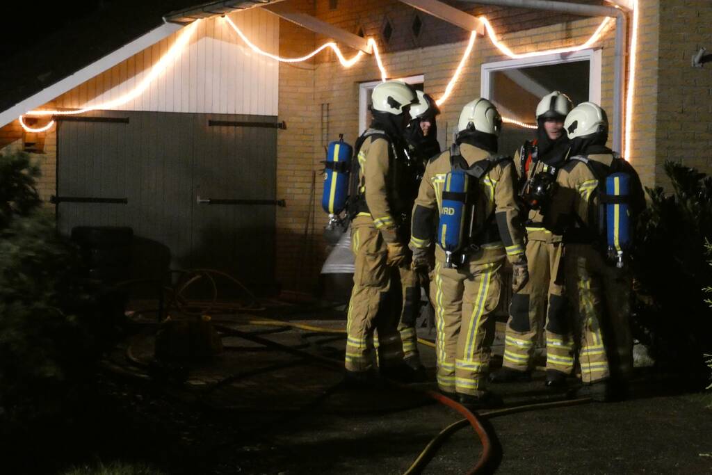 Brand in vrijstaande woning
