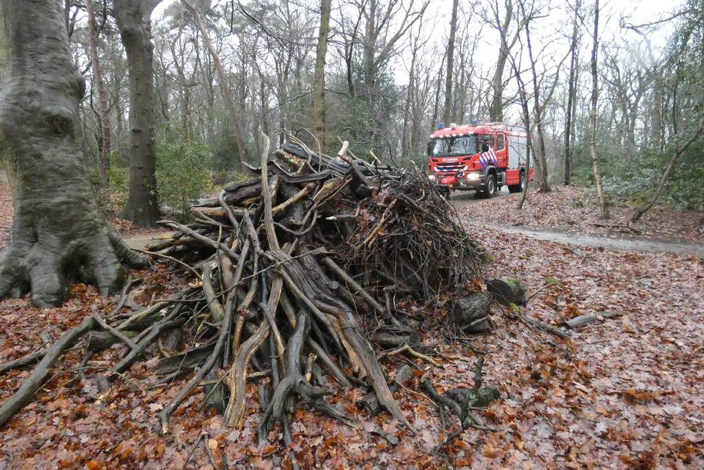 Brandweer ingezet voor omgewaaide boom