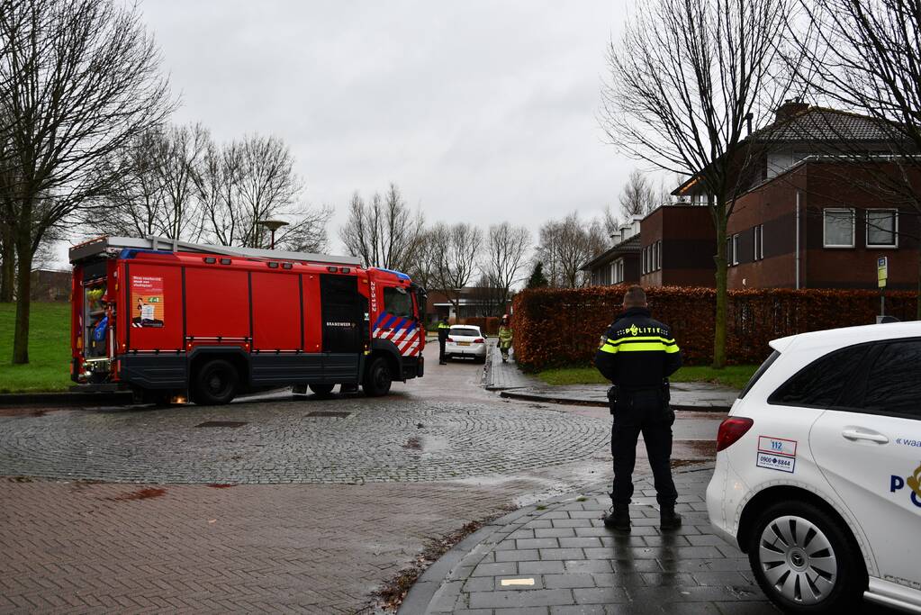 Lek in slang van gasfles zorgt voor gevaarlijke situatie