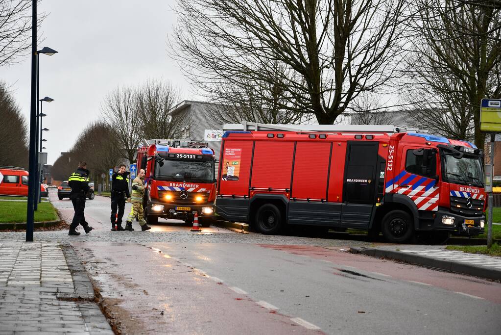 Lek in slang van gasfles zorgt voor gevaarlijke situatie