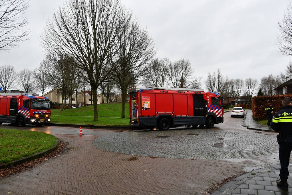 Lek in slang van gasfles zorgt voor gevaarlijke situatie