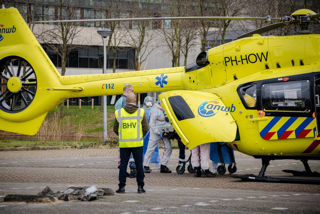 Coronapatiënt per traumahelikopter overgevlogen