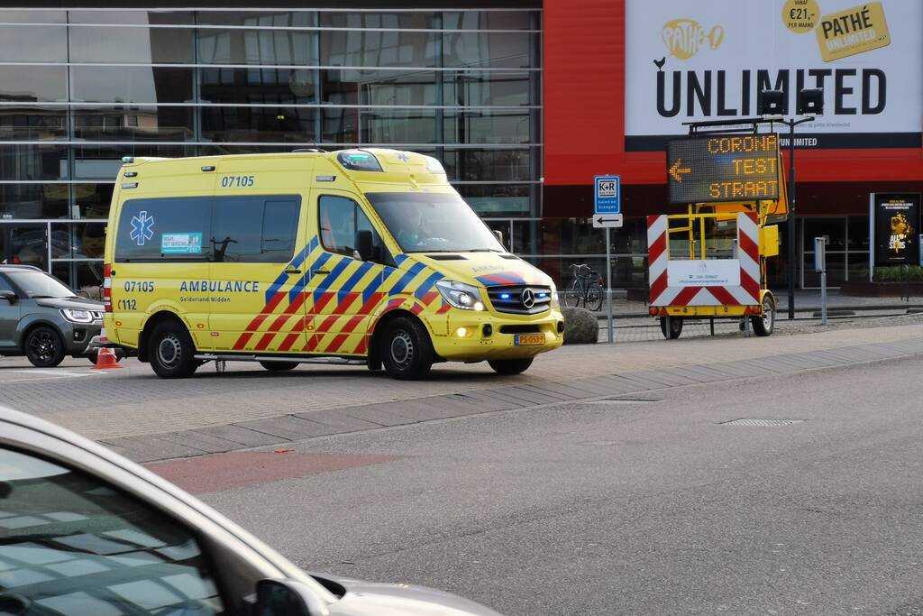 Incident in auto bij corona-teststraat