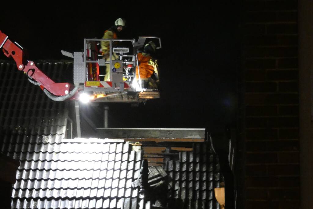 Veel schade bij brand op zolder