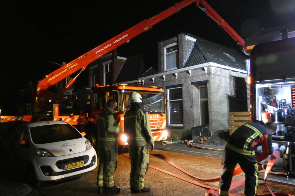 Veel schade bij brand op zolder