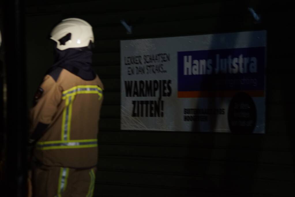 Schuur van schaatsvereniging gaat in vlammen op