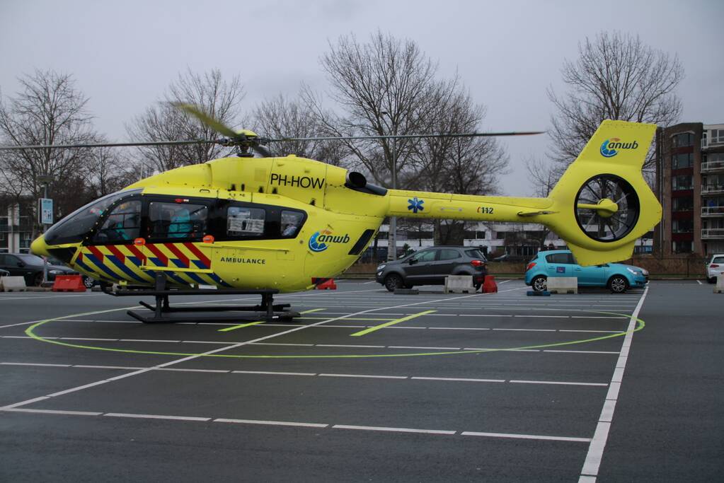 Overplaatsing coronapatiënt per traumahelikopter