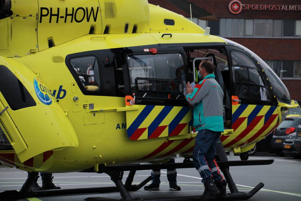 Overplaatsing coronapatiënt per traumahelikopter