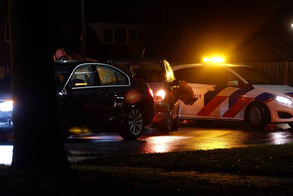 Botsing tussen twee auto's