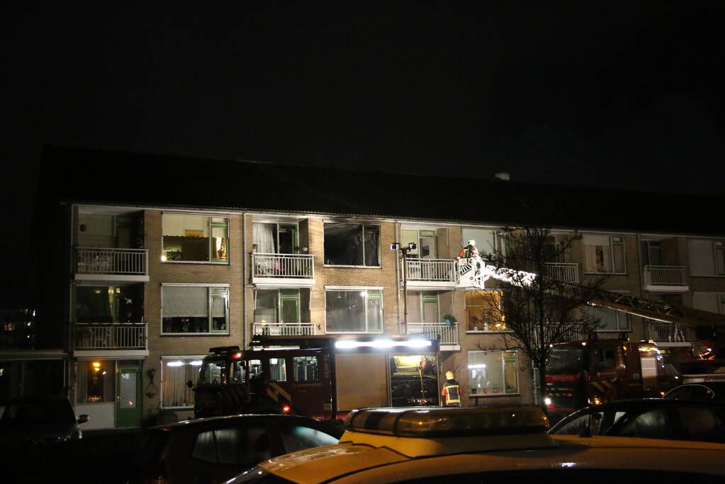 Flinke uitslaande brand in woning