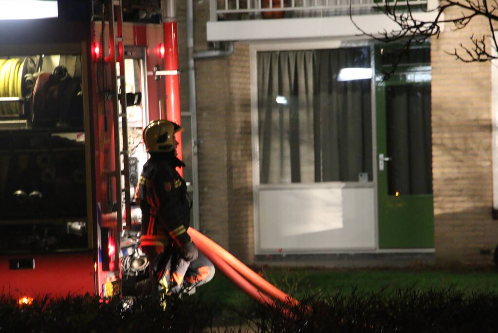 Flinke uitslaande brand in woning