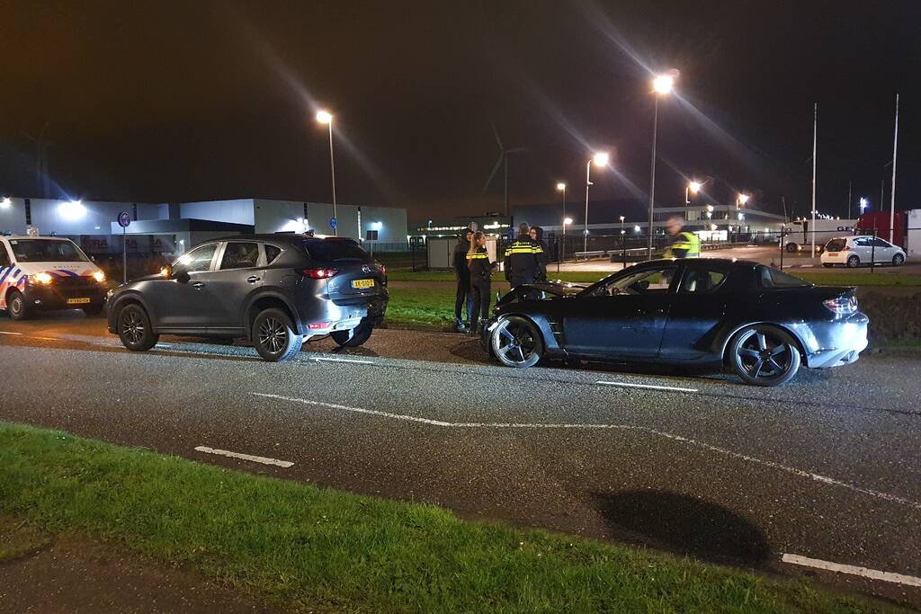 Veel schade bij kop-staart aanrijding