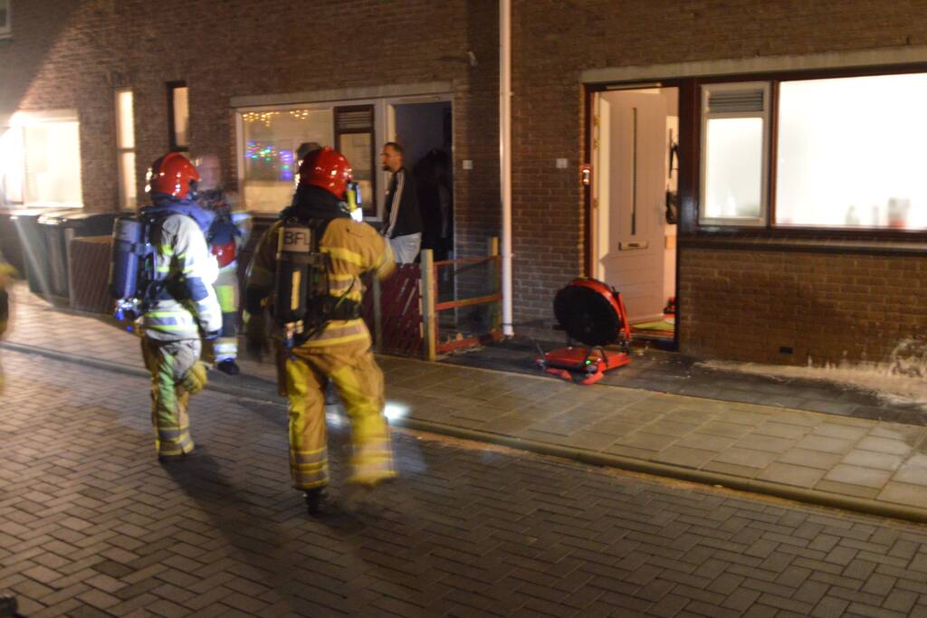 Brand in woning snel geblust