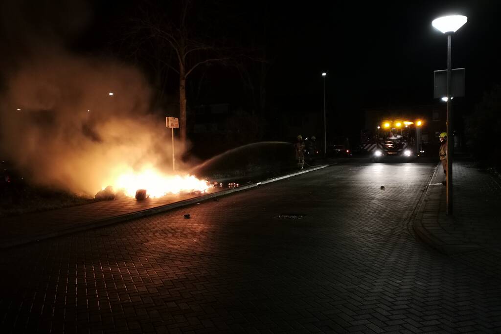 Afvalbrand snel geblust