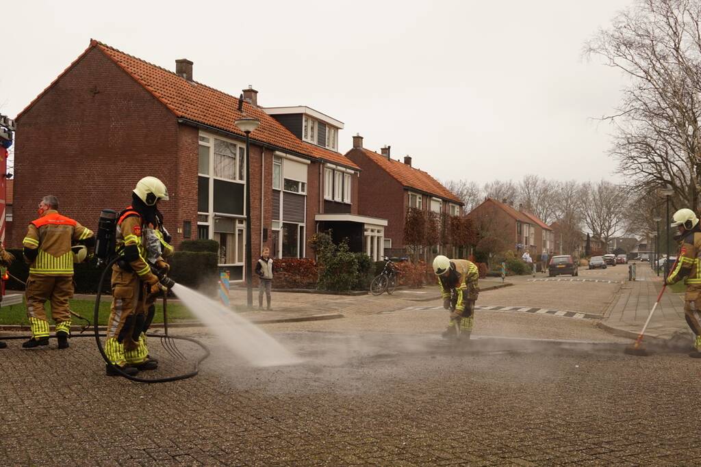 Veel rook bij buitenbrand