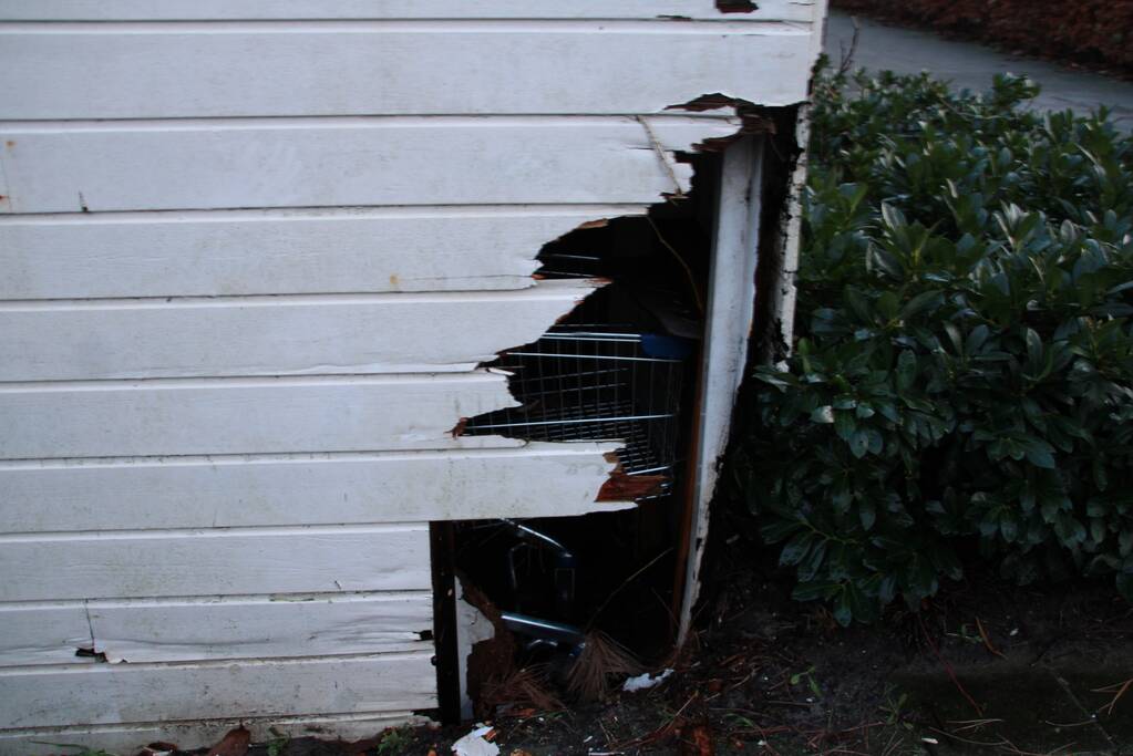 Brand in schuur snel geblust