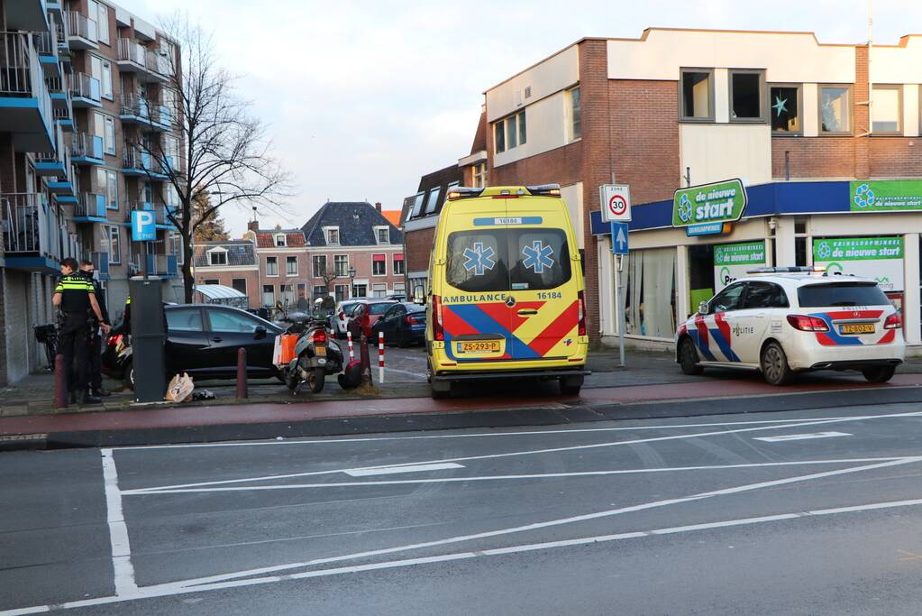 Flinke schade bij aanrijding auto versus scooter
