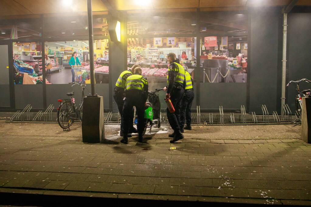 Deelscooter verwoest door brand