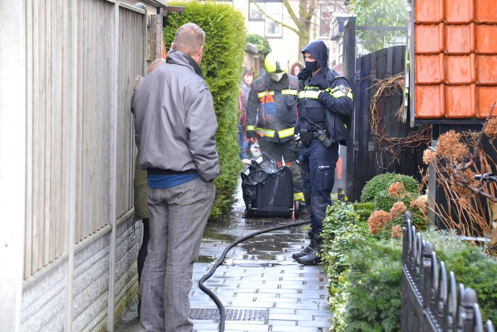 Kliko door brand verwoest