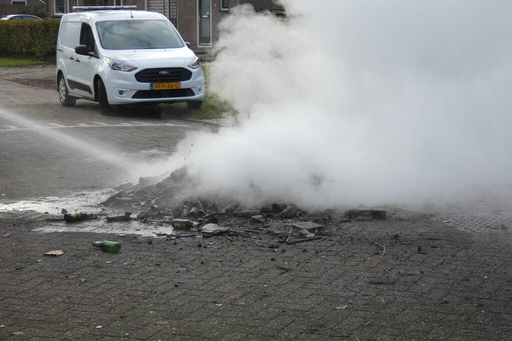 Het laatste vreugde vuur geblust