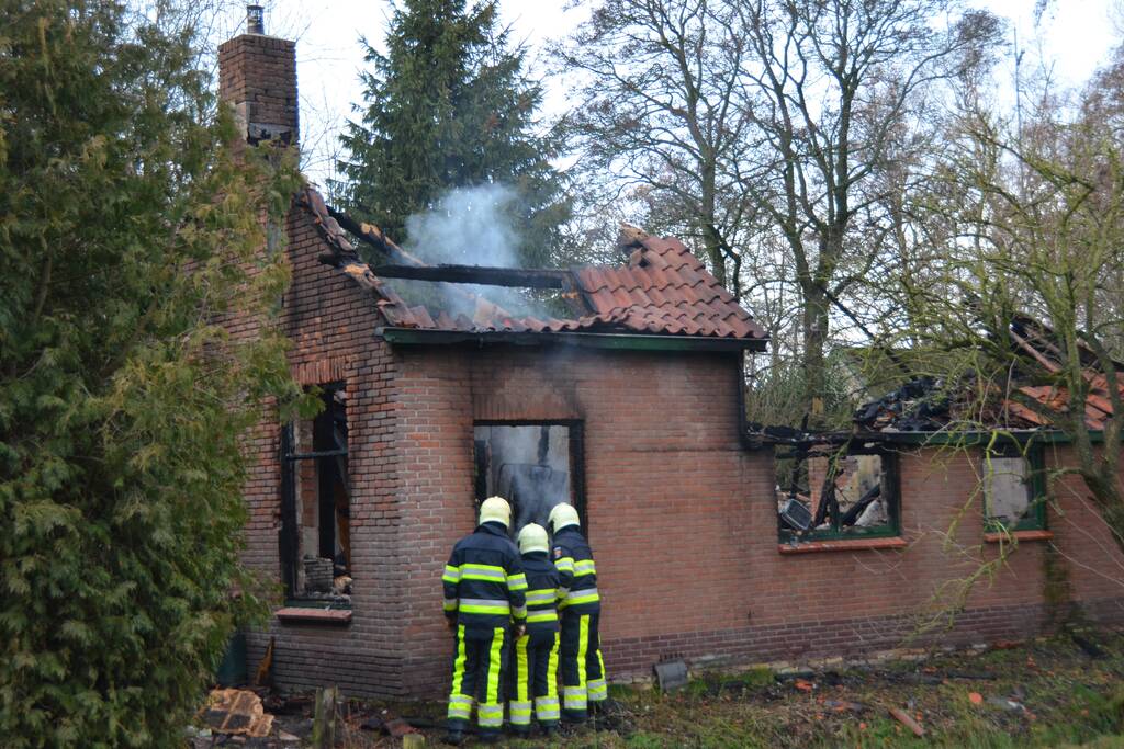 Dieren overleden bij woningbrand