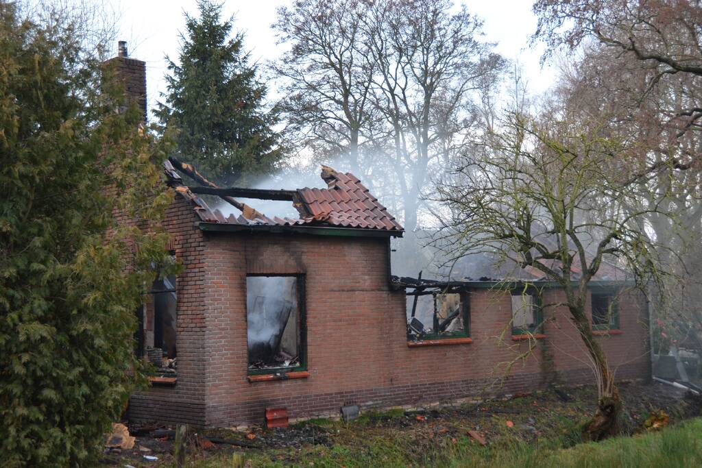 Dieren overleden bij woningbrand