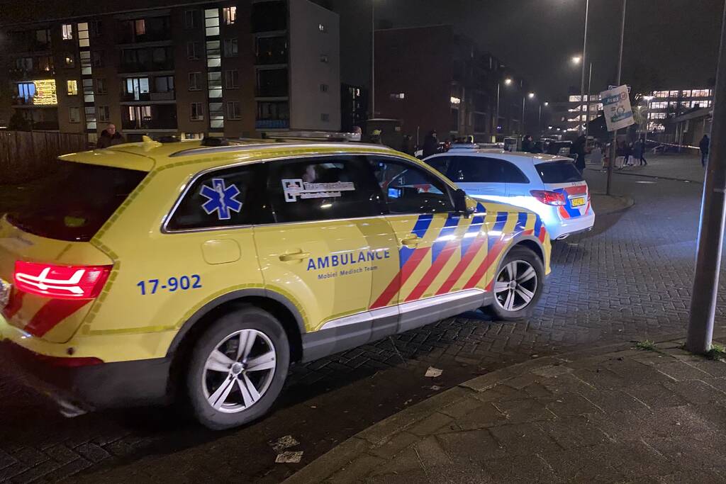 Brand na explosie in winkelpand