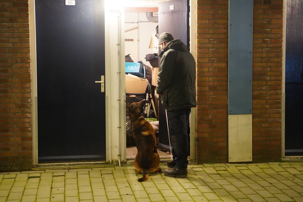 Arrestatieteam valt flatwoning binnen