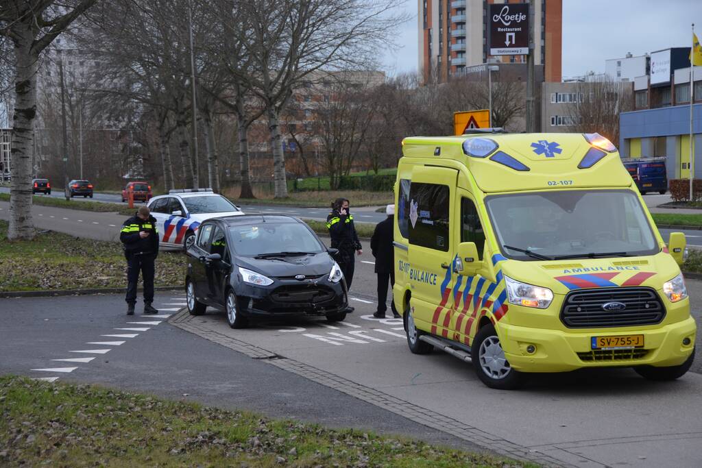 Gewonde na eenzijdige botsing