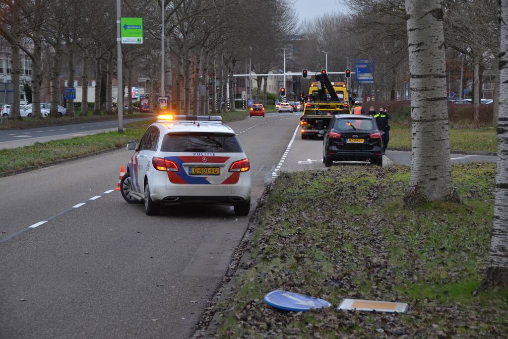 Gewonde na eenzijdige botsing