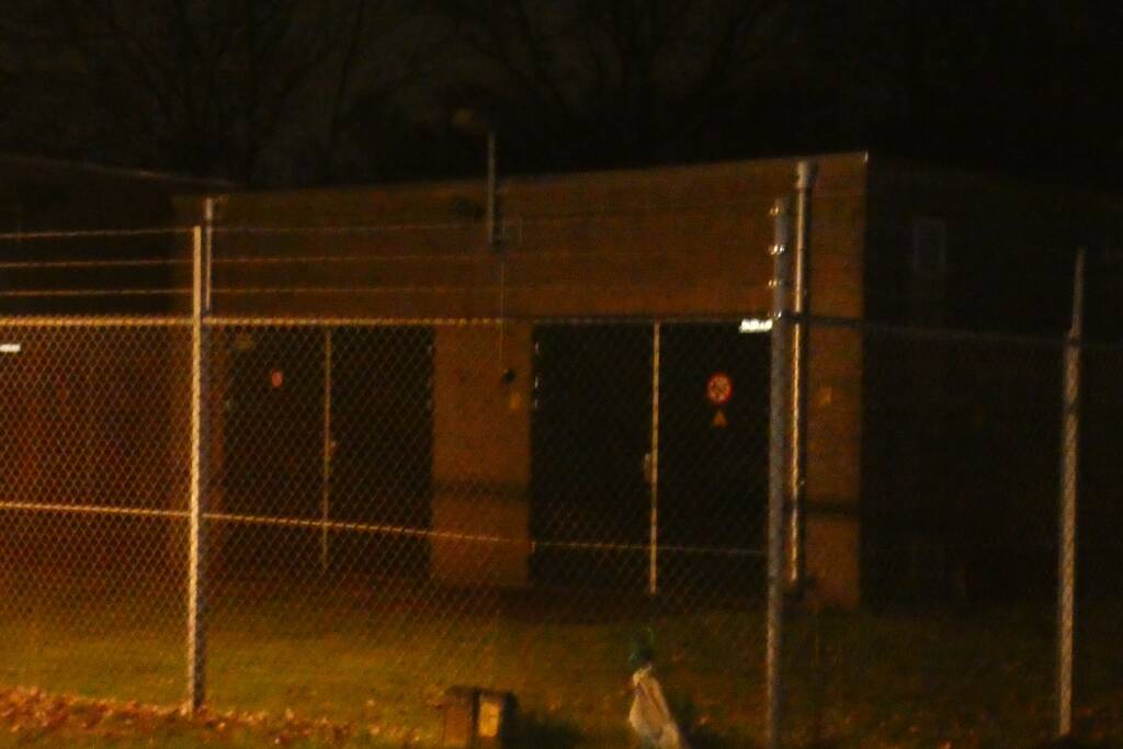 Gaslekkage bij gasverdeelstation