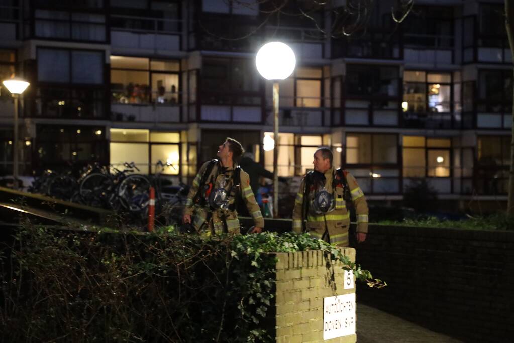 Brand in woning Otto Scheltusflat