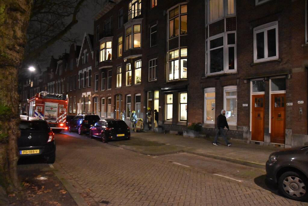 Opgehoopt roet in schoorsteen zorgt voor brand